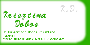 krisztina dobos business card